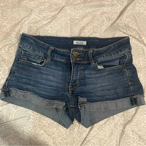 Mudd Denim Mini Shorts, size 5